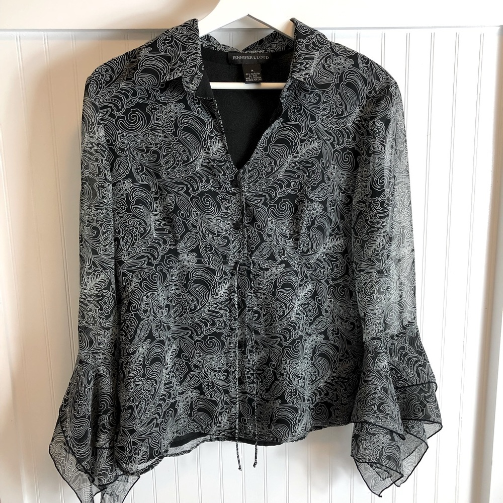 Jennifer Lloyd dress blouse